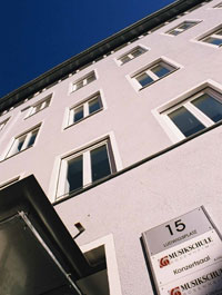 Fassadenansicht Künstlerhof Rosenheim